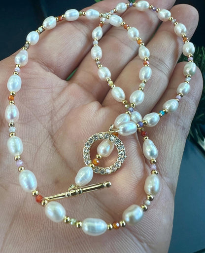 16-20" Honora Style Rice Seed Freshwater Pearl Necklace design