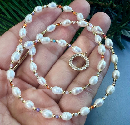 16-20" Honora Style Rice Seed Freshwater Pearl Necklace design